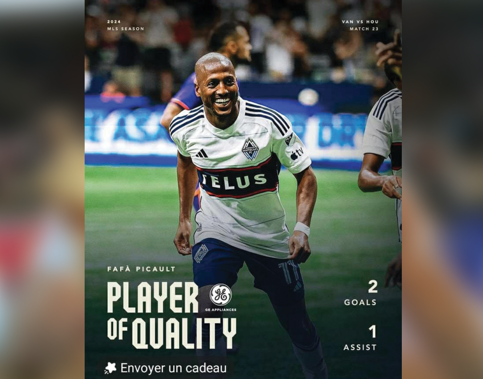 Performance impeccable de Fafà Picault malgré la défaite de Vancouver  Whitecaps FC !